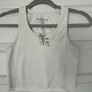 Iamkoko.la safety pin crop top
